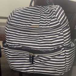 SKIP HOP black & white striped diaper bag. In great condition