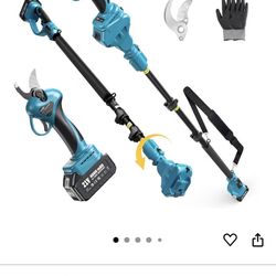 Tree Trimming Electric Pruning Shears Tools 2 In 1