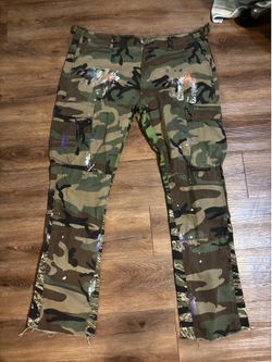 Camo flared pants