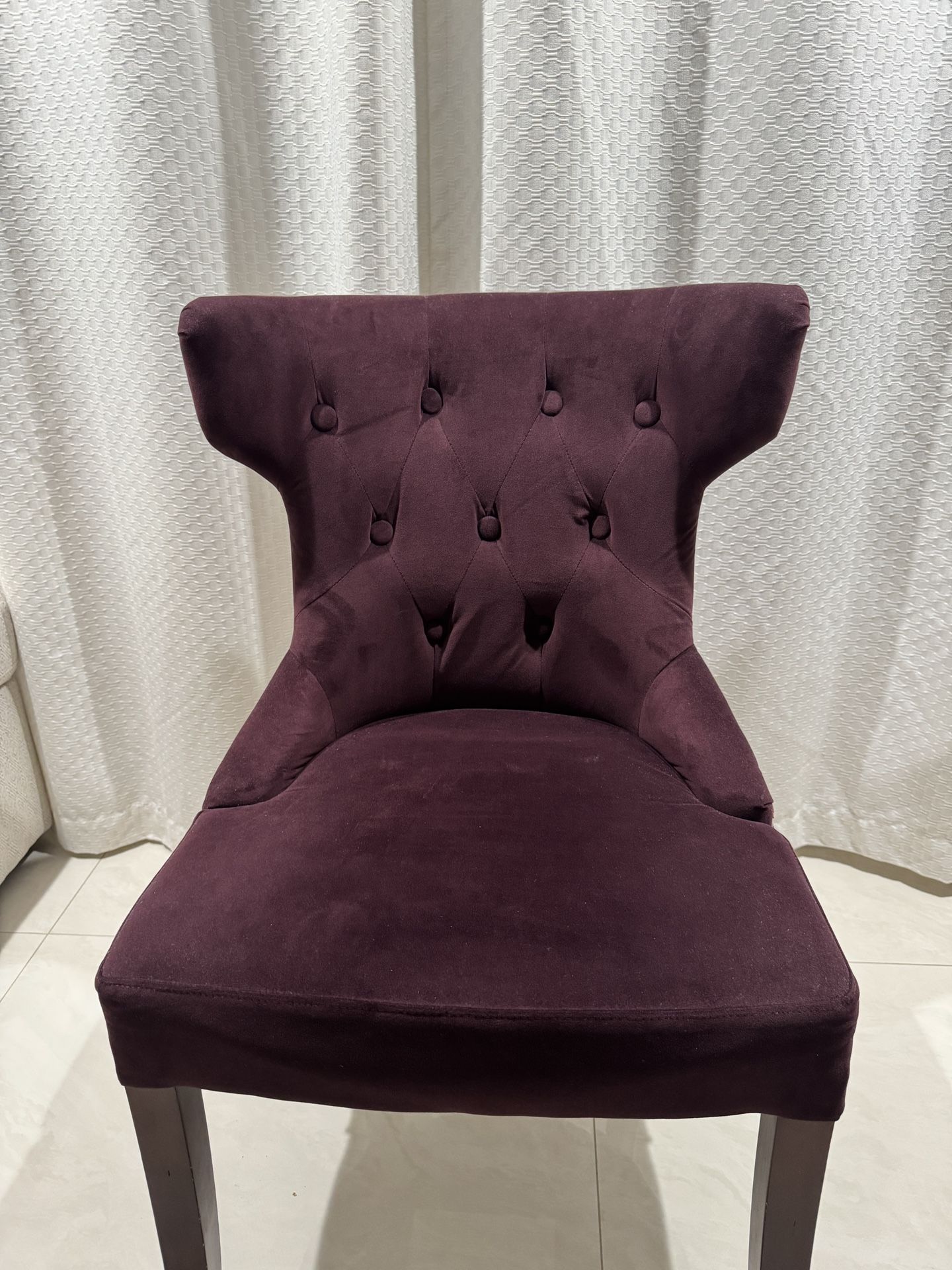 Pier 1 Hourglass Velvet Chair