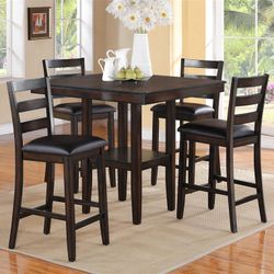 Espresso Dining Table Set