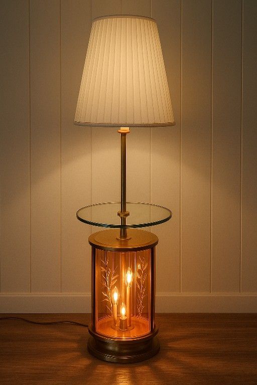 Floor Lamp & 2 Table Lamps