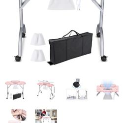 Mobile Nail Table with Vent