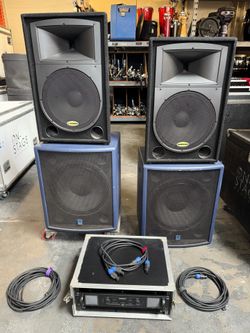 Complete PA  - Samson RS15, Samson SX—1800, Turbosound TXD-118