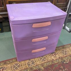 Heavy duty three drawer dresser / storage