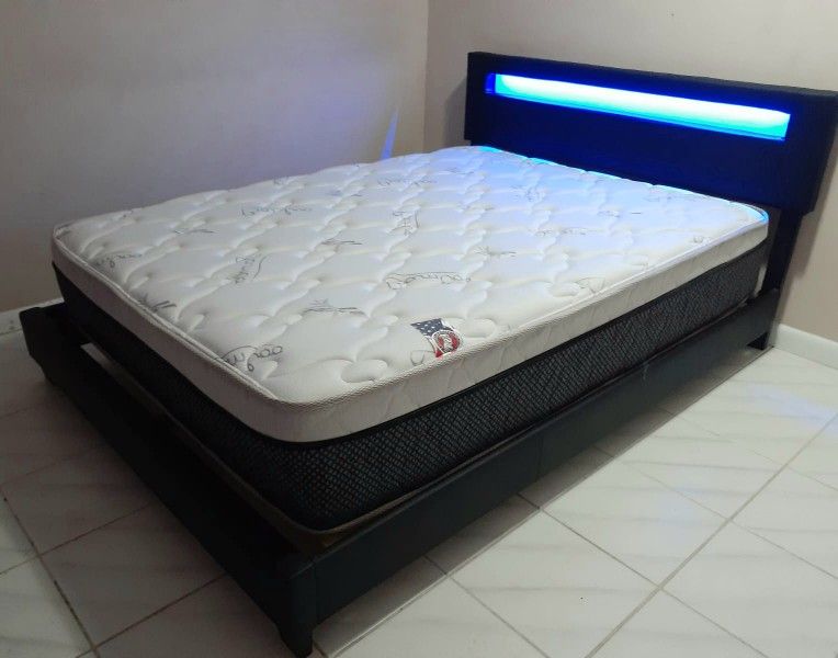 NEW FULL PILLOW TOP MATTRESS and BOX SPRING. Bed frame not included 👍