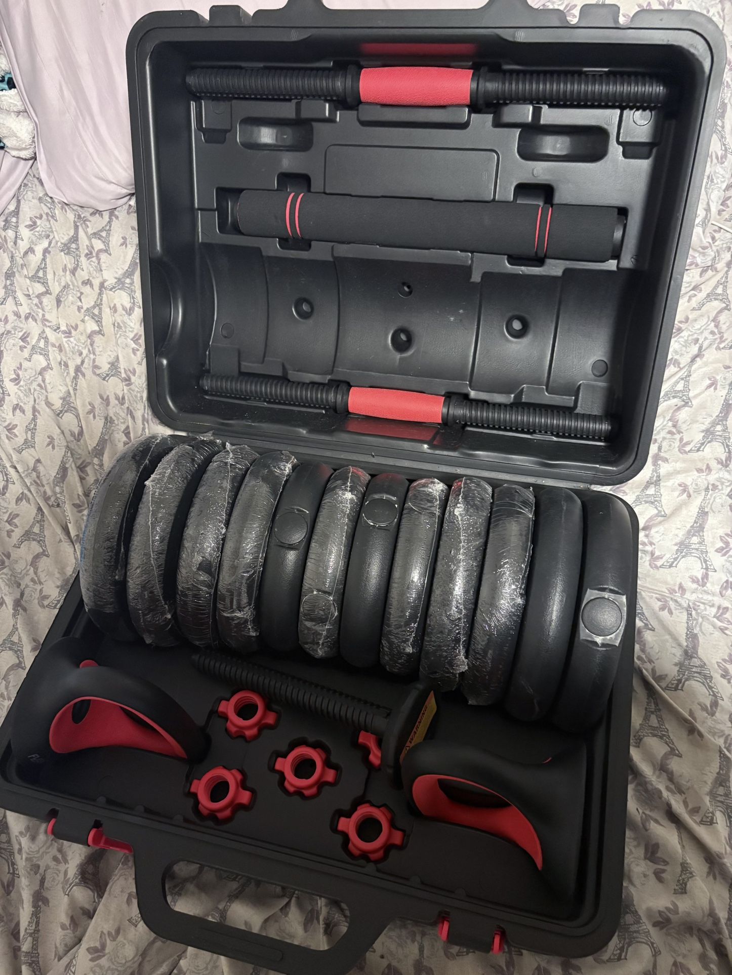 Fitness SmartBell/dumbbell Set , 60 lbs 4-in- 1