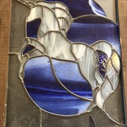 Antique glass stained