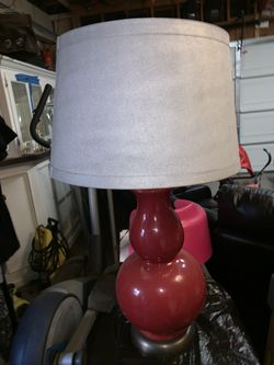 Vintage red lamp