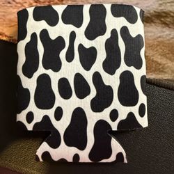 Cow Print Koozie