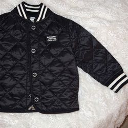 Toddler Burberry Jacket In Black 2t