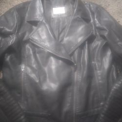 Faux Leather Jacket Size Xl Worn Once