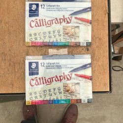 Staedtler Double Ended Calligraphy Markers, 12 Count, Multi-color, (3002T12CV) ( 2 Twelve Packs Included)