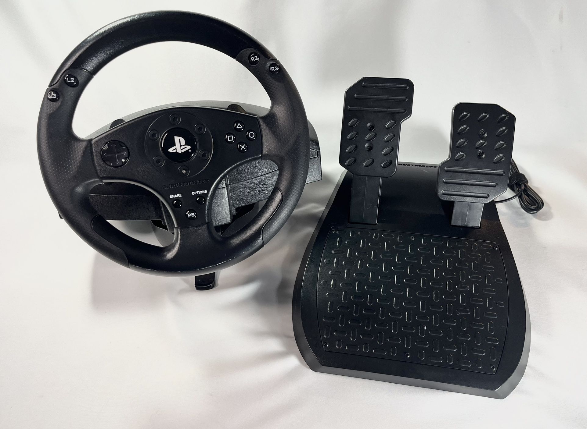 Thrustmaster T80 PS3 PS4 Racing Driving Steering Wheel & Pedals Tested