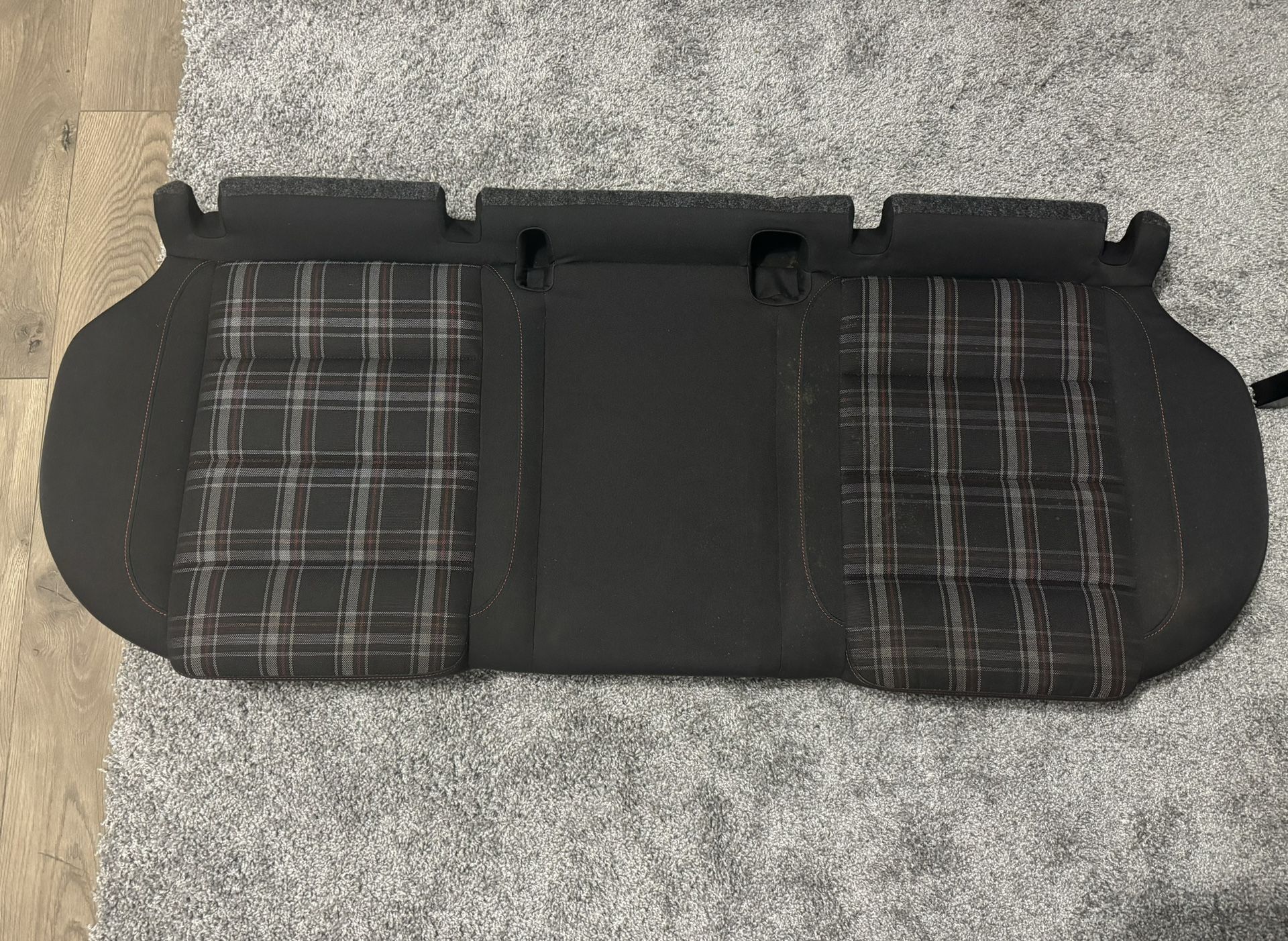 VW Golf GTI Rear Seat Bottom Cushion Plaid Cloth