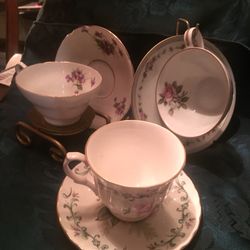 Tea Sets from Various Makers Haviland, Noritake . Fine Bone China.