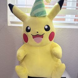 Birthday Hat Pikachu Plush 