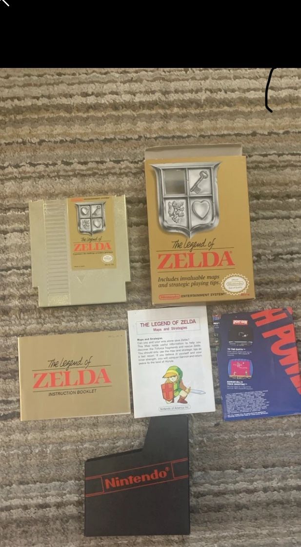 Zelda NES CIB Complete