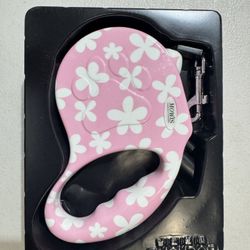 Retractable Dog Leash Pink