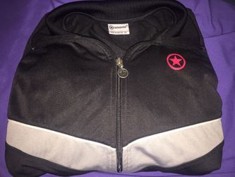 Converse Track Jacket Wide Collar Casual Warm Up Jacket Size XL