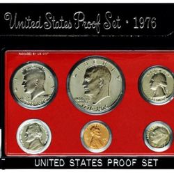 USA America 1976 Proof Set Eisenhower Dollar Bicentennial Coins