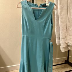 White House Black Market Blue Dress 