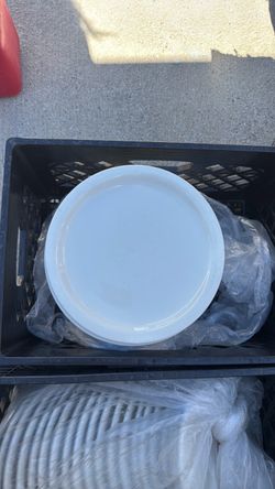 White Ceramic Dinner Plate