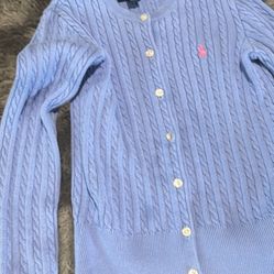 Cable-Knit Cotton Visit > Crewneck Cardigan For Girls