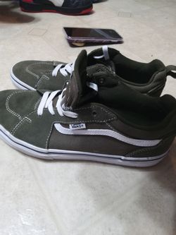 Van' Green Sneakers Youth Size 7 Like Brand New