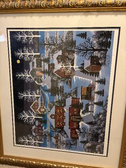 BEAUTIFUL "SPECIAL DELIVERY" THEME LITHOGRAPH