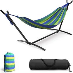 7 ft. Free Standing Adjustable Double Hammock Bed with Stand