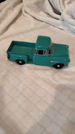 Vintage Die Cast 1955 Chevrolet Green GM Pickup Truck