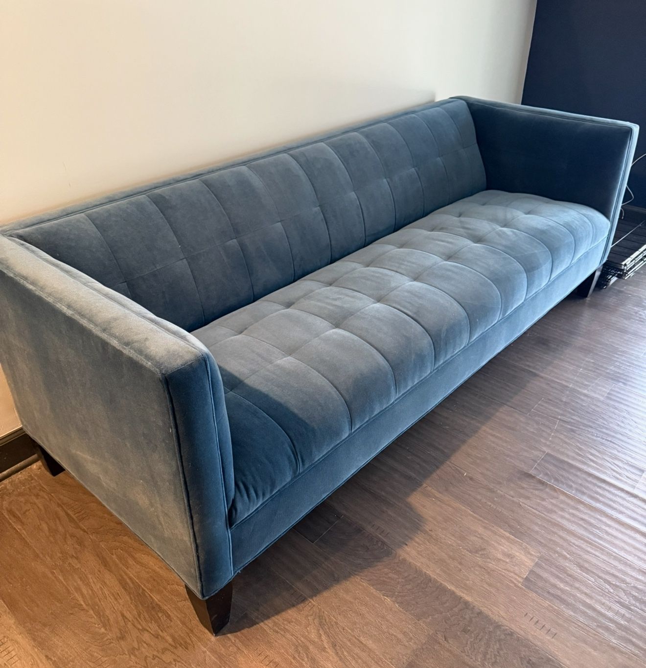 Navy Blue Mitchell Gold Kennedy Sofa