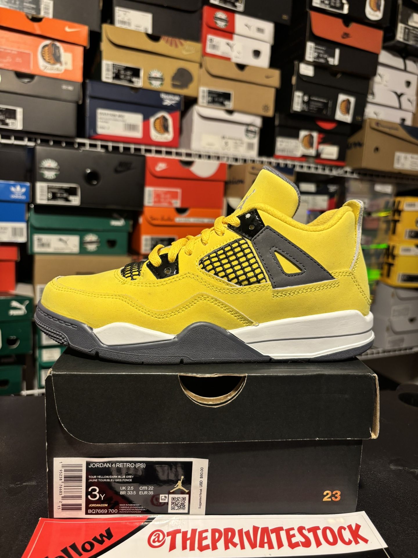 Jordan 4 Lightning Preschool