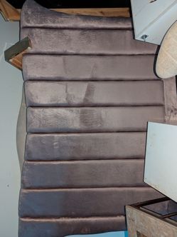 Pink plush queen bed frame