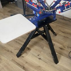 4 Color Screen Printer With Flash Dryer 