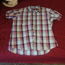 2XL Tall  Multi Colored Button Up