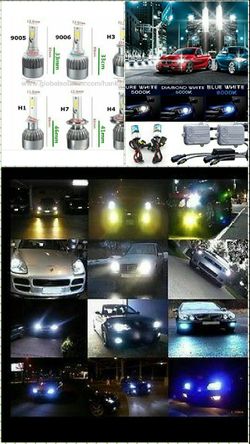 Led car headlight bulbs - hid conversion kits lights- 9006 h13 h11 h4 9007 any bulb size - Toyota tacoma to gmc tahoe Sierra truck bike cbr