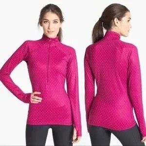 Pink Polka Dot Nike Exercise Pullover 