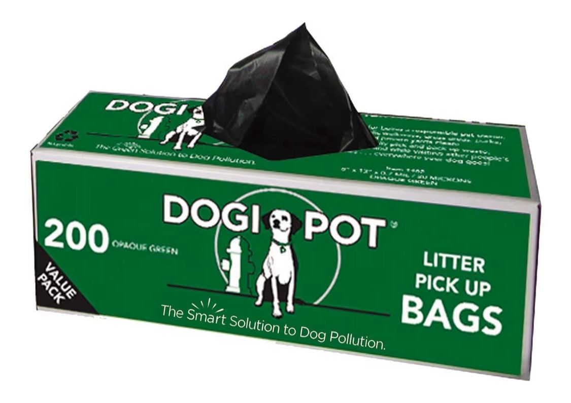 DOGIPOT 1402-10 10 Roll Case, Litter Pick up Bag Rolls, 10x200 =2000 Bags in its new box