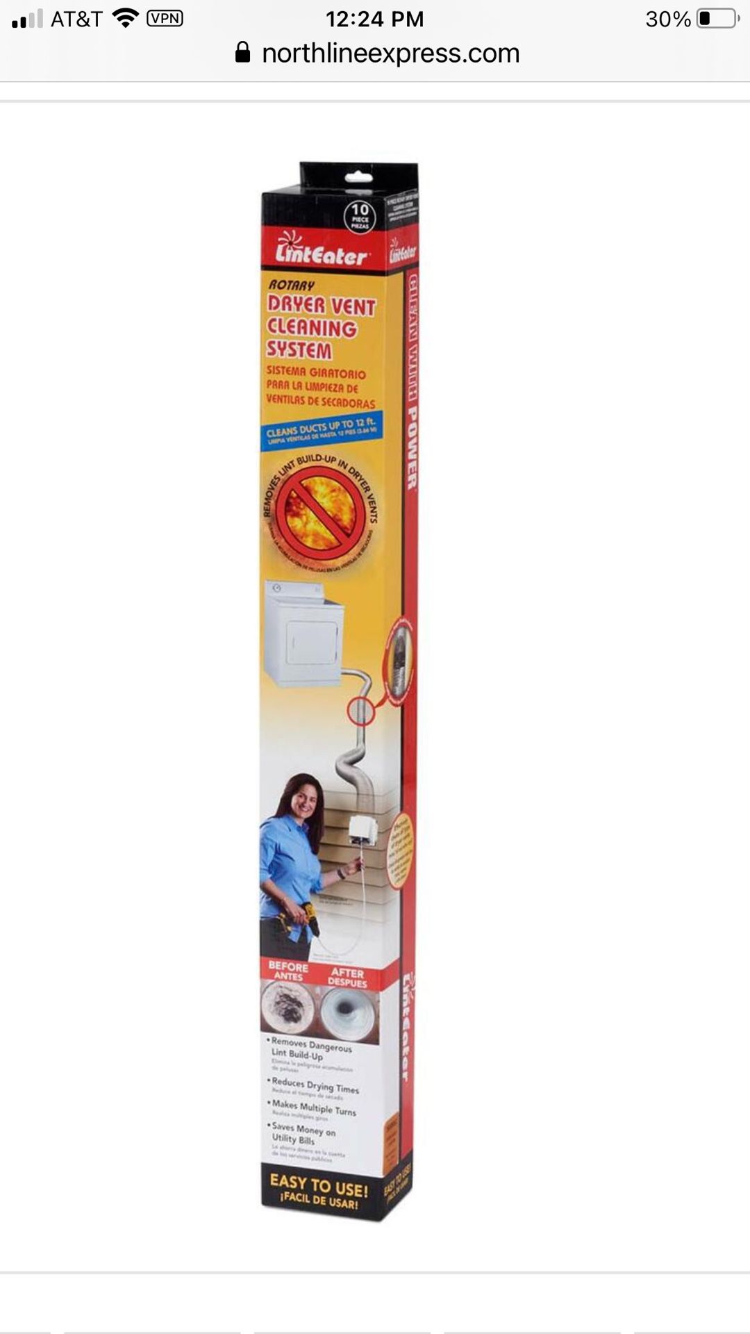 LintEater Dryer Vent Cleaning System
