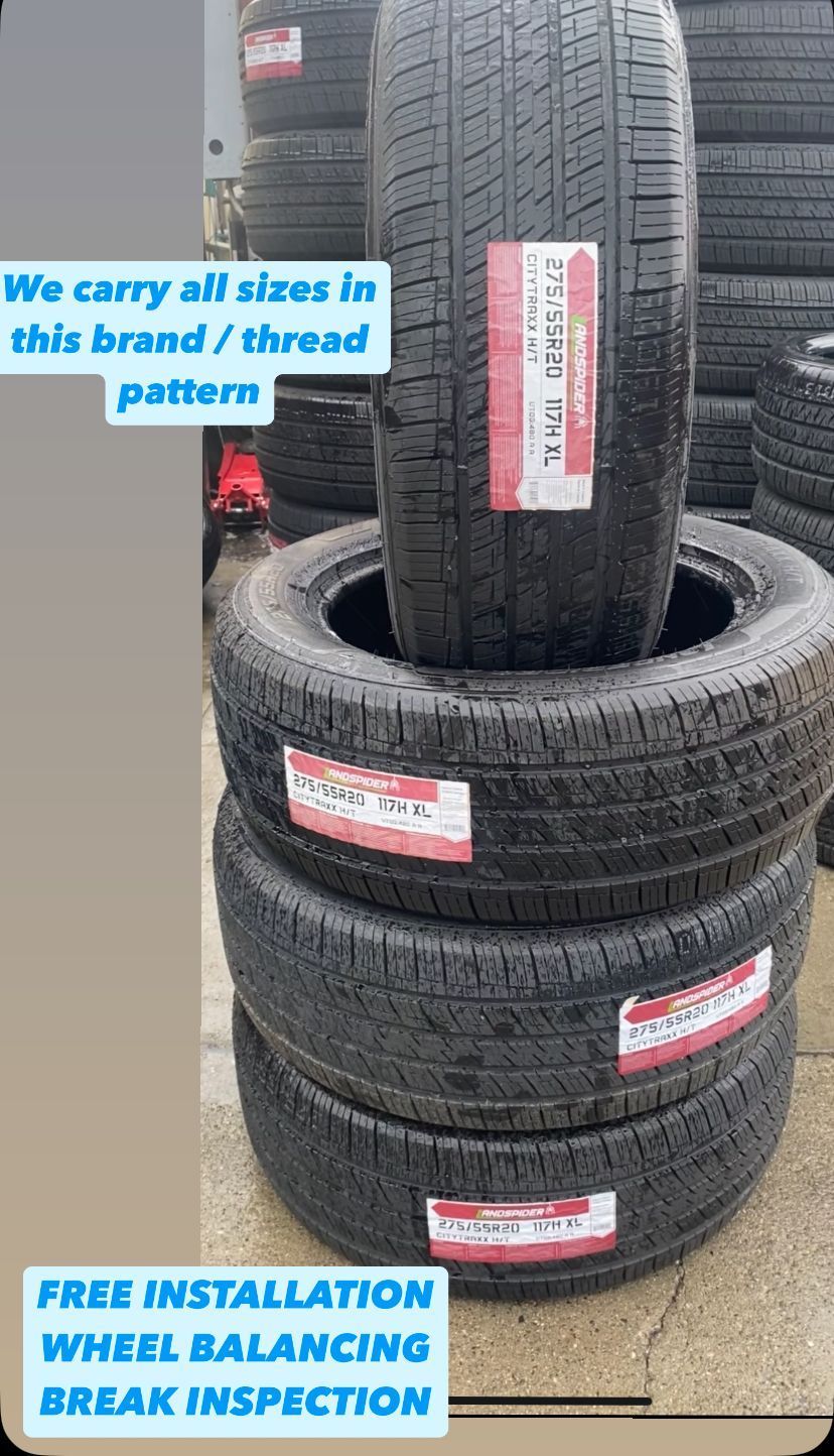 LT245/75R16 LANDSPIDER TIRES FREE Installation & Balancing included,Llantas con Instalación y balanceo GRATIS incluidos CHT034 Finance available