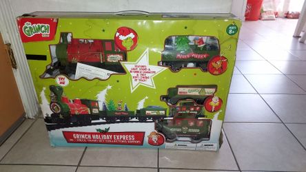 Grinch christmas collectible train set