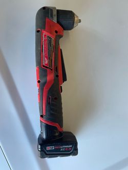Milwaukee 3/8” right angle cordless drill w/2 batteries