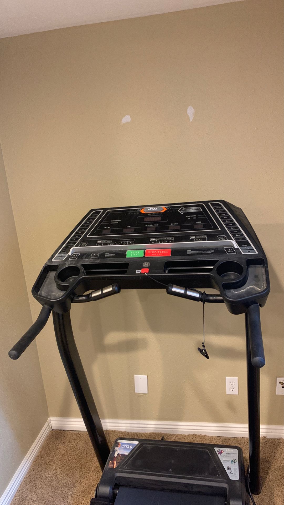 E track treadmill