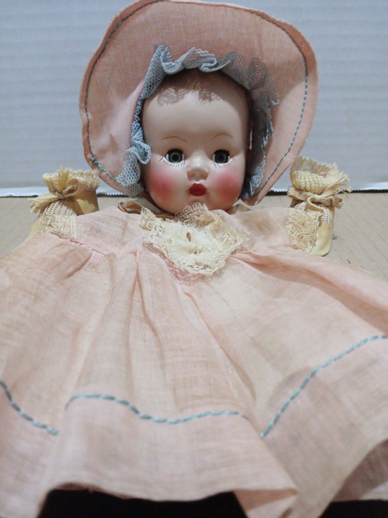 Very Rare  1930s Miss charming composite baby doll head /shoes /dress NO Body one Selling Online Complete For  $350  Mine For  $100