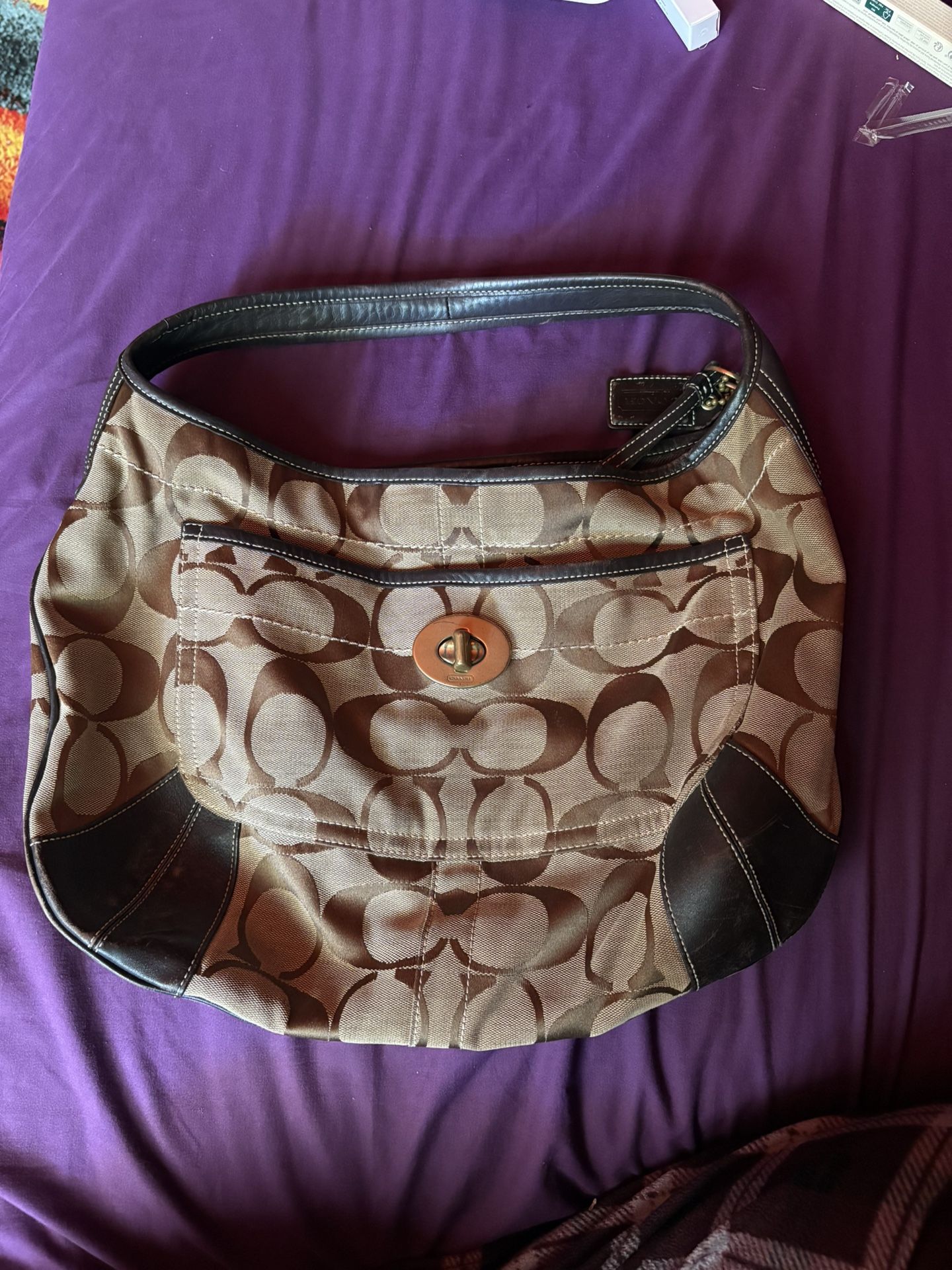 Vintage Coach Tote Bag