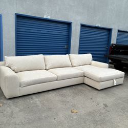 Beige Large Sectional Couch 🛻Delivery Available🛻