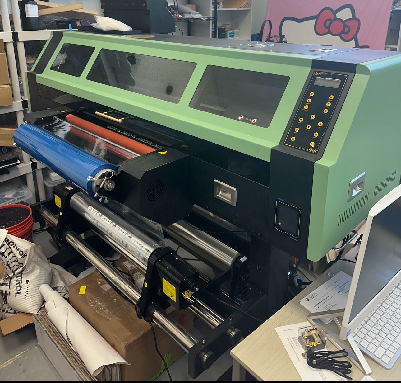 24-Inch UV DTF Roll-to-Roll Printer – Epson i3200U1 (3 Printheads)