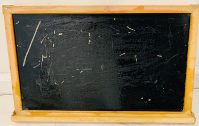Wall Mount Blackboard with Chalk Holder! Practice Writing the Effective Old School Way!